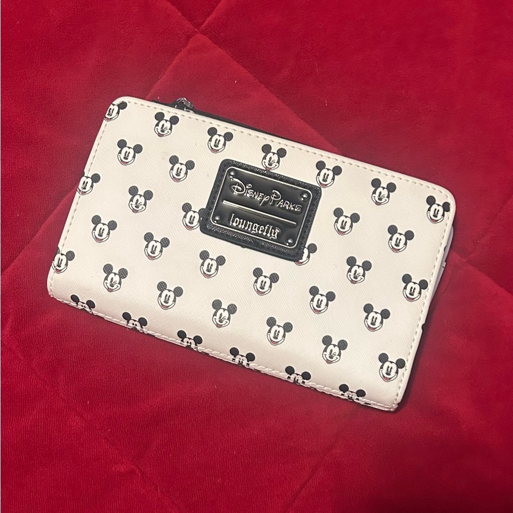 Loungefly Disney Parks Mickey Mouse Wallet - Black and White